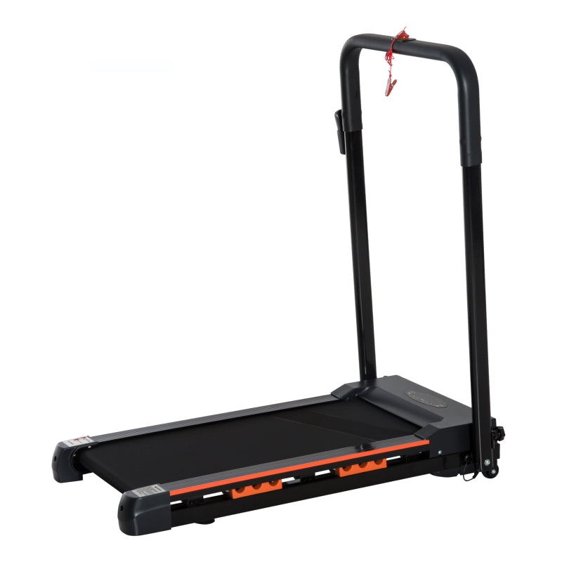 Aosom Steel Folding Motorized Home Treadmill w/ LCD Monitor Black