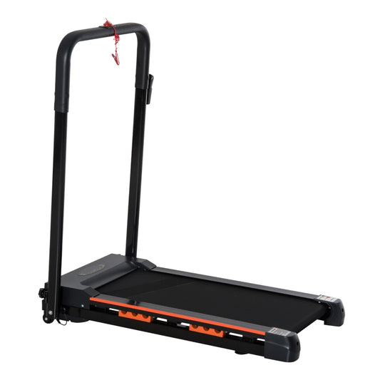 Aosom Steel Folding Motorized Home Treadmill w/ LCD Monitor Black