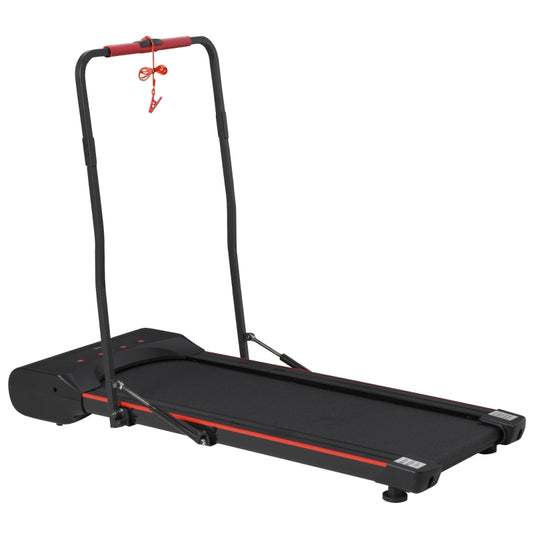 Aosom Foldable Walking Machine Treadmill 1-6km/h with LED Display & Remote Control Exercise Fitness for Home Office